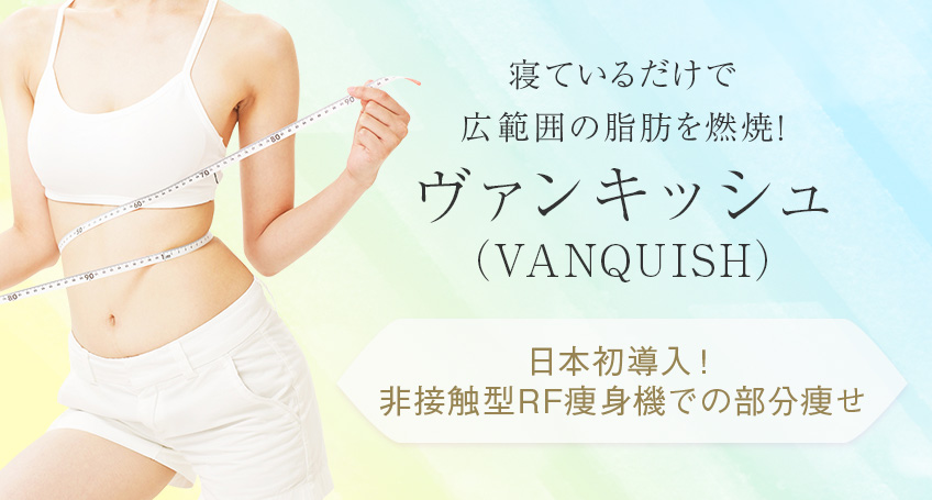 日本初導入！非接触型RF痩身機での部分痩せヴァンキッシュ
